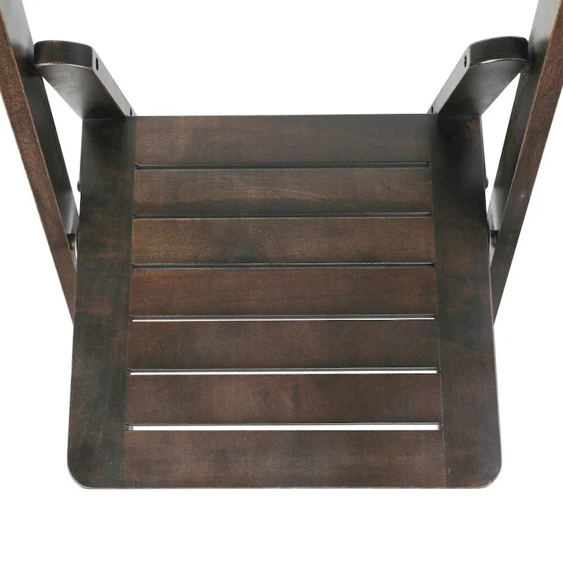Commercial Grade Solid Wood Portable Folding Dining Chair - 17.5W x 18D x 31.25H