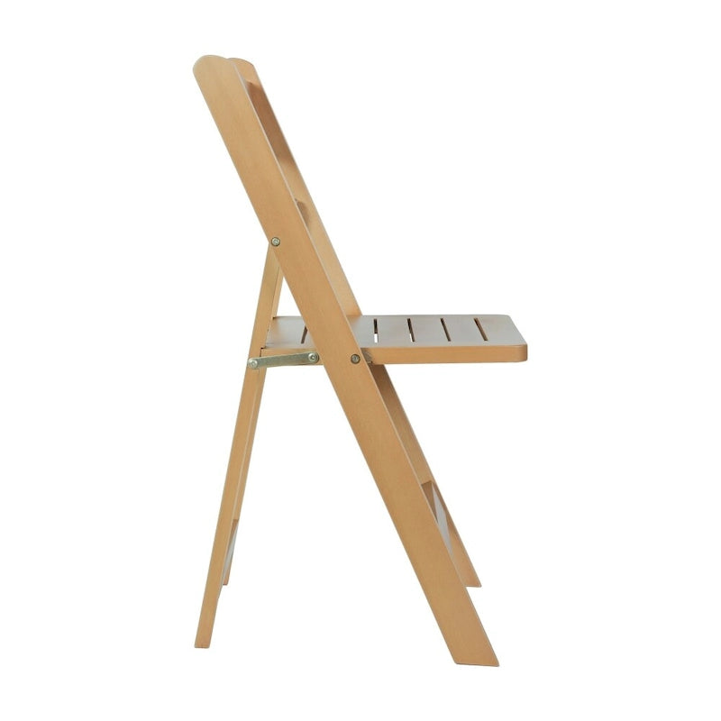 Commercial Grade Solid Wood Portable Folding Dining Chair - 17.5W x 18D x 31.25H