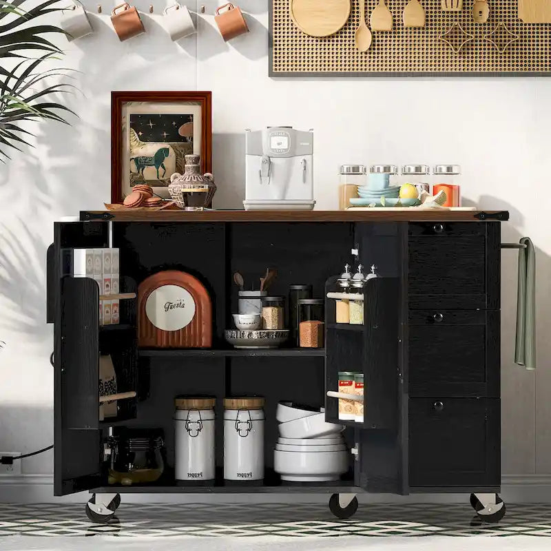 Rolling Kitchen Cart on Wheels,for Home,Kitchen and Dining Room