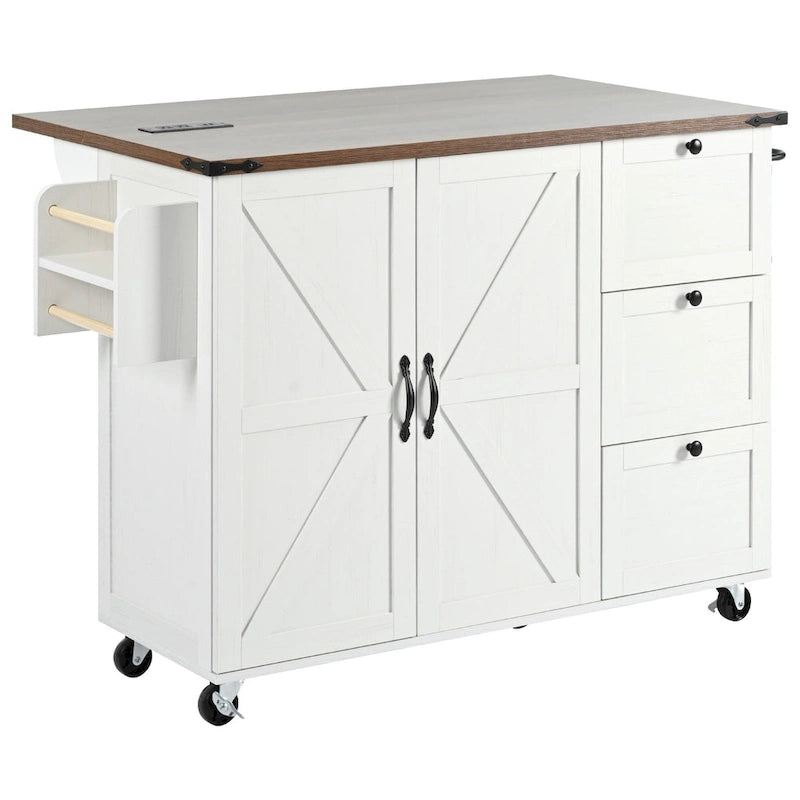 Rolling Kitchen Cart on Wheels,for Home,Kitchen and Dining Room