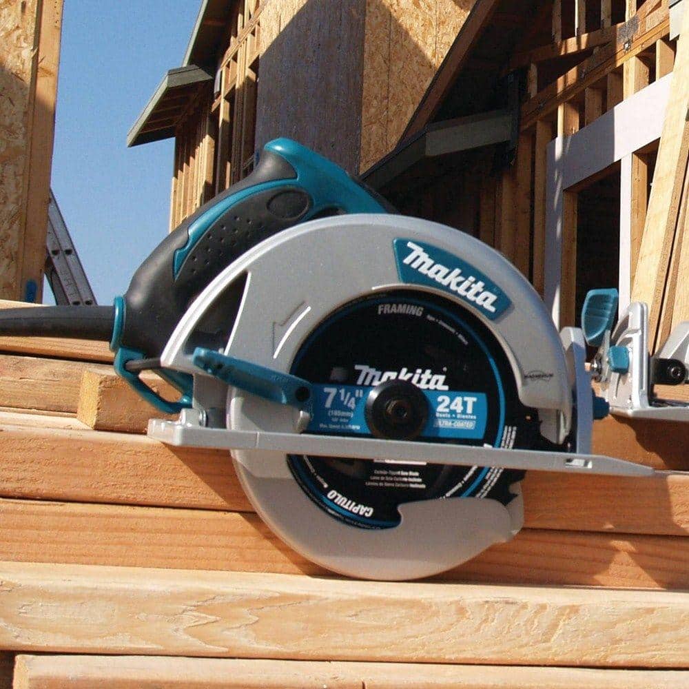 15 Amp 7-1/4 in. Corded Lightweight Magnesium Circular Saw with LED Light, Dust Blower, 24T Carbide blade, Hard Case 5007MG