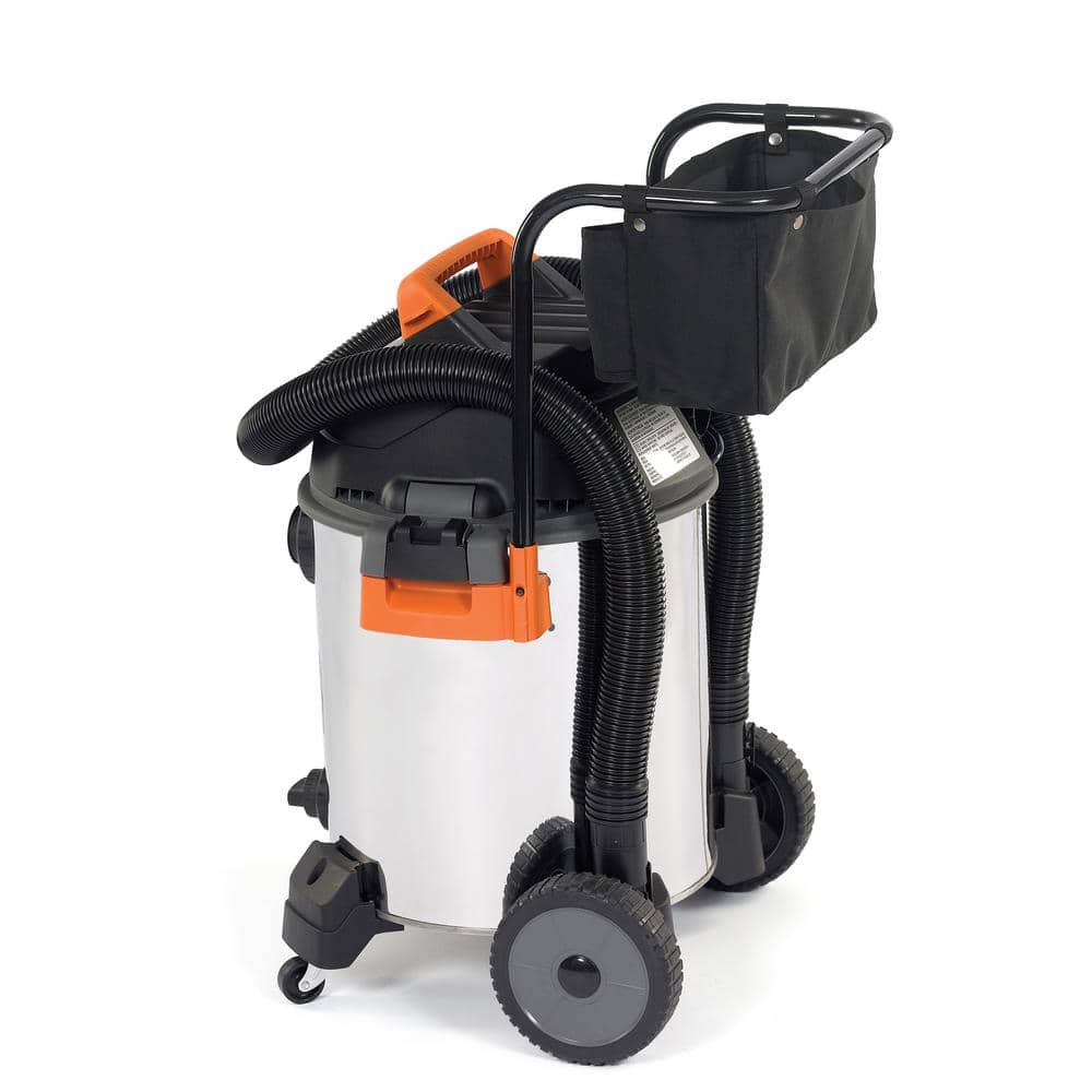 16 Gallon 6.5 Peak HP Stainless Steel Wet/Dry Shop Vacuum with Fine Dust Filter, Locking Hose and Accessories WD1956